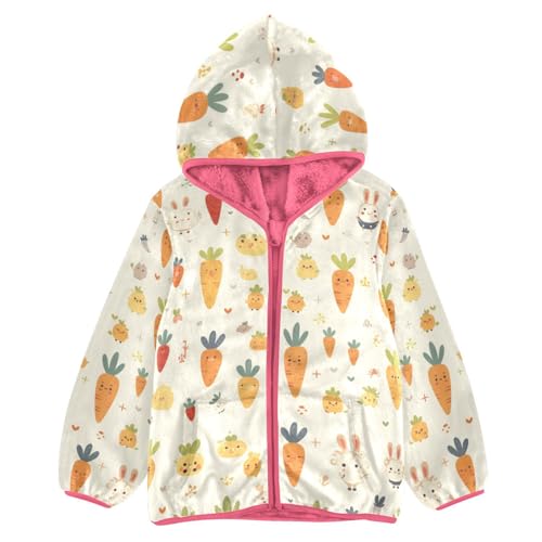 GuoChe Dog Carrots Sherpa Lined Toddler Hoodie