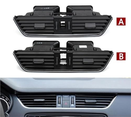 Sortie grille ventilation climatisation Skoda Octavia 2015-2021 aérateur central 5E0820951 - 3