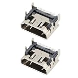 VGOL Lot de 2 Prises de Port hdmi de Remplacement Compatible avec Xbox 360 Compatible avec Xbox 360 S Slim   Micro‑Soudure Requise