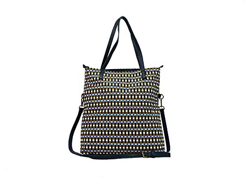 Janis Shopping Lignes Bleu grand sac cabas pour le marché et la plage