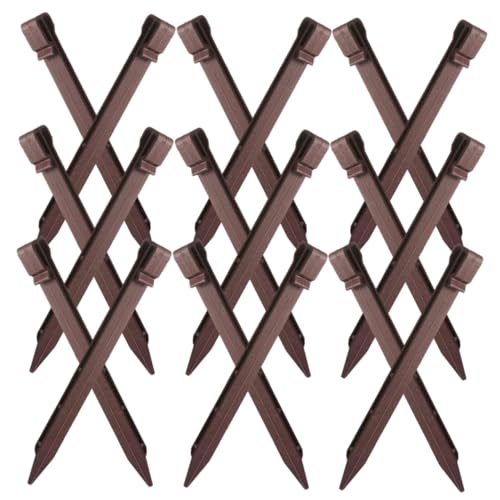 INOOMP 30Pcs Plastic Ground Stakes for Garden and Tent Durable Landscape Edging Pegs Easy Insert Design for Securing Lawn Canopies Greenhouses and More