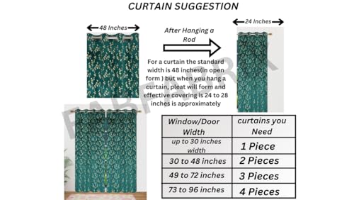Image of Heavy Velvet Fabric Luxury Looks Room Darkening Floral Designer Curtains 10 Feet for Long Door, Maroon, Pack of 2 Pieces