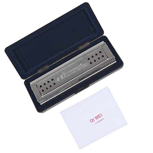 Harmonica Harmonica vibrato 2 en 1 dural Key c & G 24 double trou 48 reedless avec PAD Box instruments à vent - Les Beatles, Paul McCartney, John Lennon, RIngo Starr, George Harrison Harmonica Harmonica vibrato 2 en 1 dural Key c & G 24 double trou 48 reedless avec PAD Box instruments à vent