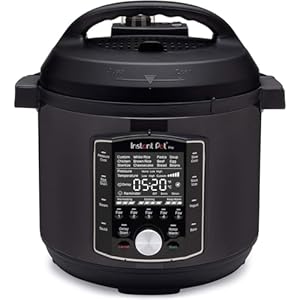 Instant Pot Pro 10 in 1 Electric Multi Cooker 1200W 7.6L – Pressure Cooker, Slow Cooker, Rice Cooker, Steamer, Sauté Pan, Steriliser, Yoghurt Maker, Sous Vide Device – Black Stainless Steel