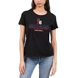 Philadelphia 76ers NBA Fade Away - Officially Licensed Women's Short Sleeve T-Shirt