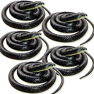 havens treasure realistic fake rubber snake gag toy artificial snake gag toy (pack of 5)-Black (B08BK8BKH7) Amazon Price History, Amazon Price Tracker