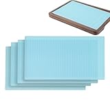 Quorvex Kühlschrankmatten - 4 Stück Gestreifte Kühlschrank-Einlage,Wiederverwendbare Matten Für Kühlschrank - für Küche und Schrank und Zuhause Wohnung Schublade Schrank