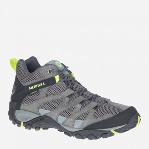 Merrell Merrell J036211 Mens Hiking Shoes Alverstone Mid GTX Granite/Keylime US Size 10