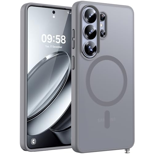 Image of TOCOL for Samsung Galaxy S26 Ultra Case, Compatible with Magsafe, Built-in Magnets, Drop Protection, Slim Translucent Matte for S26 Ultra Phone Case 6.9 inch (Gray)