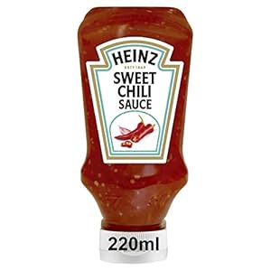 Heinz Sweet Chili Sauce – Süß-scharfe Sauce in Kopfsteherflasche – 1 x 220 ml