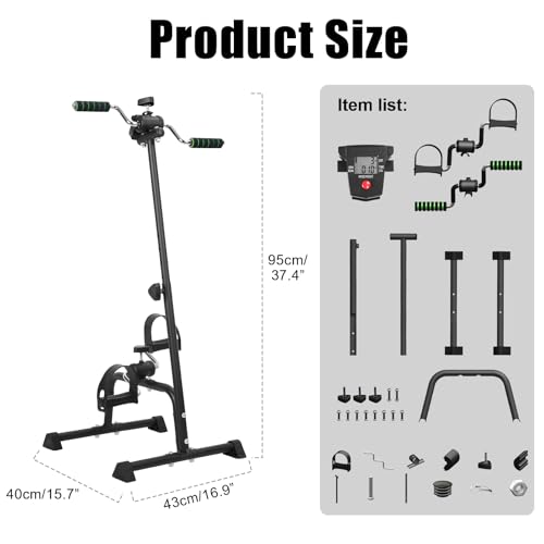 Pedal exerciser ajustable para terapia física y rehabilitación miniatura 2