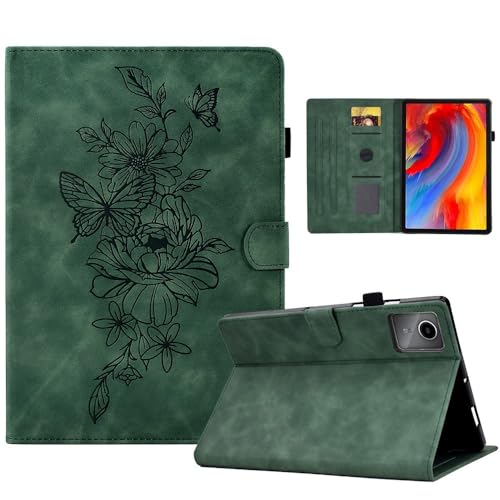 Étui en cuir Lenovo IdeaTab TB336FU 11 pouces housse protection rabat vert foncé