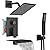 Midanya Rain Shower System Tub Shower Faucet Set Square Rainfall Head with Handheld Sprayer and Waterfall Tub Spout Rough-in Valve Included,8 Inch Matte Black