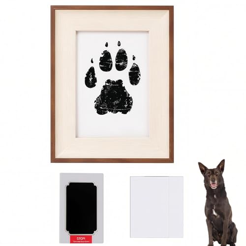 Lifetips オーストラリアン・ケルピー ペット用 足あと スタンプ キット 足型 肉球 手形足形スタンプ 足形作成キット 記念 足跡 汚れない 足形 取る 肉球 肉球拓 手形 型取り 簡単 安心 手軽 足跡パッド オリジナル プリント 転写 メモリア