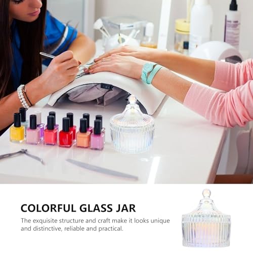 Vaso de vidrio pequeño para manicura y arte de uñas miniatura 3