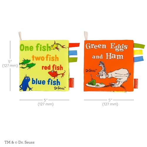 Image of Infantino Soft Activity Books Dr. Seuss One Fish & Green Eggs, 24-Pack