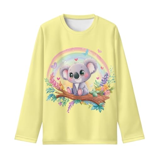 Long Sleeve Graphic T Shirt for Girls 3-16 Years Cute Kids Tops Comfy Soft Athletic Top Casual Fall Outfits