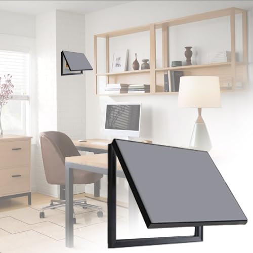 Multifunctional Hinged Fuse Box Cover Cabinet for Office & Farmhouse - Solid Blue Art Frame to Conceal Electrical Panel & Meter Box, 50cm x 40cm (19 3/4\ 