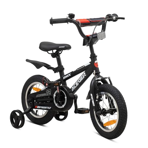 Image of ACEGER Kids Bike for Ages 2-12 Years Old Boys Girls and Toddler, 12 14 16 18 Inch Children Bicycle with Training Wheels, 20 Inch Bike with Kickstand, Multiple Colors.