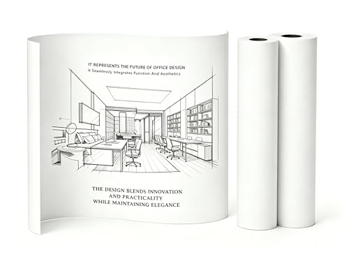 Papier à dessin blanc en rouleau NefLaca 61 cm pour les activités créatives en famille