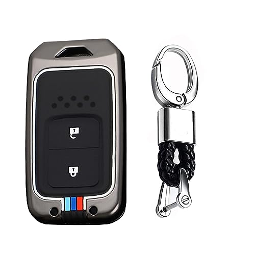 Coque de clé à distance 6 boutons noire pour boîtier de protection de télécommande auto
