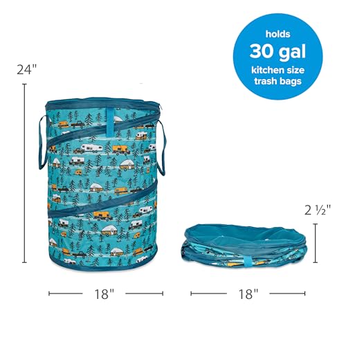 Contenedor Utility Plegable Camco 30 Galones Teal miniatura 3