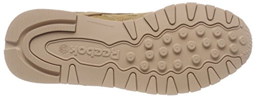 Image of Reebok Women's Classic Leathers Gymnastics Shoes, Brown PRM Soft Camel Bare Beige White PRM Soft Camel Bare Beige White, 5.5 us