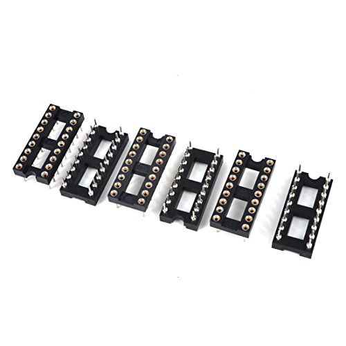 Aexit 6 Piezas Adaptadores y Conectores DIP IC 18 Pines miniatura 1