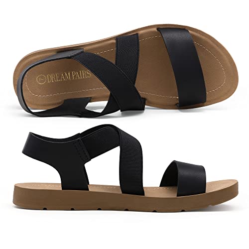 Women's Elastic Ankle Strap Flat Summer Sandals