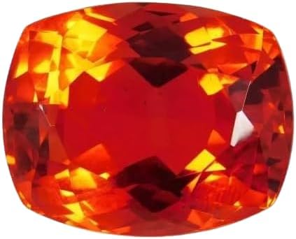 Large Mexican Fire Opal 95.70 Ct. Cushion Cut Loose Gemstone for Ring & Pendant