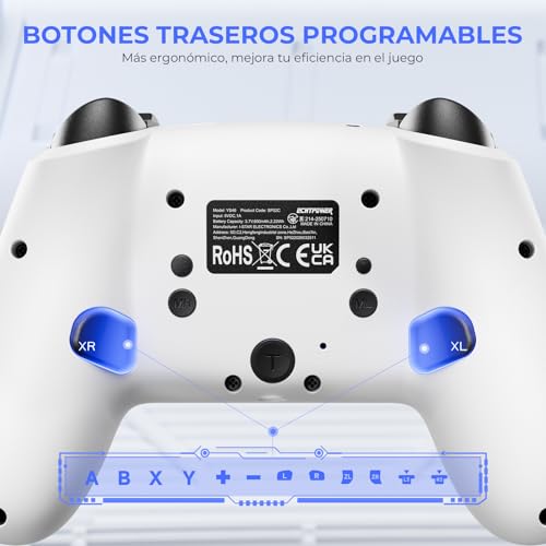 Image of ECHTPower Switch 2 Pro Controller with Hall Effect Joysticks, One-Key Wake-Up for Switch 2, Wireless Controller for Switch 2 /Switch /Lite /OLED, Turbo Button, 4 Back Buttons, RGB Lighting, 3.5mm Jack, Dual Vibration, 6-Axis Gyro