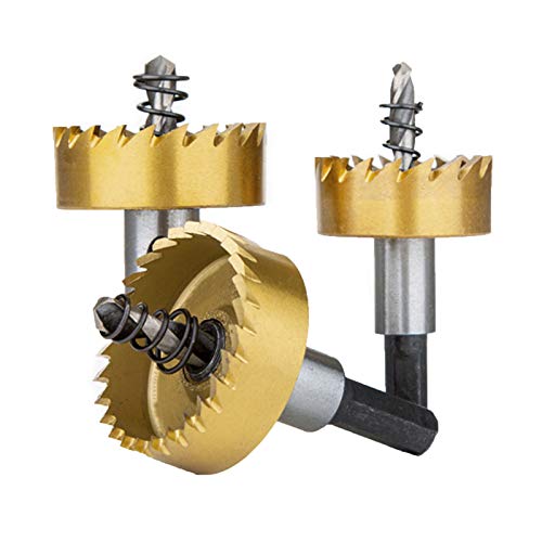 Set di 5 punte per sega a tazza per trapano HSS