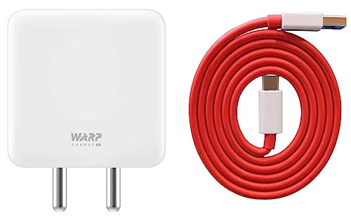 Image of Original 30W Warp Charger Compatible with OnePlus Nord CE / 10 Pro / N100 / N10 / 9 /9 Pro / 8 Pro / 8 / 7T / 7T Pro, WARP Charge for OnePlus 3 / 3T / 5 / 5T (Adapter & Cable)