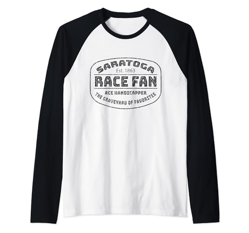 Saratoga Race Fan Ace Handicapper Raglan Tee