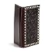 ARIAT Men's Rodeo Style Wallet - Genuine Leather with Floral Embossed Design and Cream Bucklace Stitching, Brown