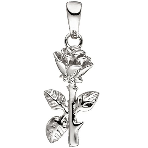 Jobo Damen-Anhänger Rose aus 925 Sterling Silber