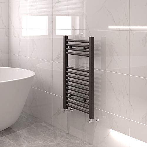 NRG Heated Towel Rail Radiator 700x400mm Anthracite