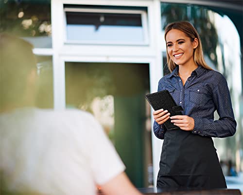 image for Caweet Server Book for Waitress-Leather Waitress Book Organizer with Z