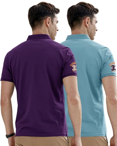 Image of Noble Monk Men's Cotton Blend Regular Fit Polo T-Shirt