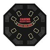 【本格カジノ仕様】 本場カジノの雰囲気を再現！8人同時プレイ可能なブラックジャック・ポーカーテーブル。自宅やイベントでも大活躍。 【最大8人対応】 皆で楽しめるブラックジャック用テーブル。 便利なドリンクホルダーも8個付き。 各プレイヤーに専用のカップホルダーを配置。 飲み物を安全に置けるため、ゲームを快適に楽しめます。 【便利な折りたたみ式、運搬用バッグ付き】 テーブルは中央で折りたたみ可能。収納や持ち運びにも便利な設計で、使用しない時も省スペースで保管できます。 持ち運びに便利なオックスフォ...