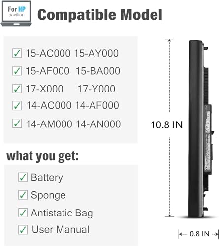 HS04 ULTRAZONE Laptop Battery for HP HS04, 240 G4, 240 G5, 245 G4, 245 G5, 246 G4, 246 G5, 250 G4, 250 G5, 255 G4,255 G5,256 G4,256 G5,340 G3,346... - Image 3
