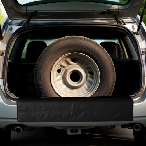 Image of Tinideya Large Rear Bumper Protector for Cars 41 x 25 Inch Bumper Guard Foldable Protective Mat Dog Blanket Cargo Liner Preventing Scratches While Unloading and Loading for SUV Van Truck Vehicle