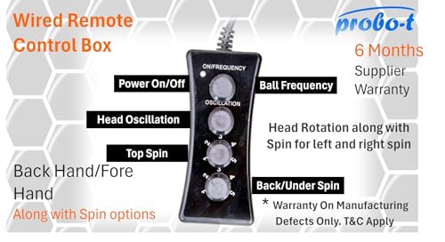 Image of probo-t Sports Ami Table Tennis Robot 1804 with Oscillation, 110-120 Balls Capacity, Multiple Spin Options