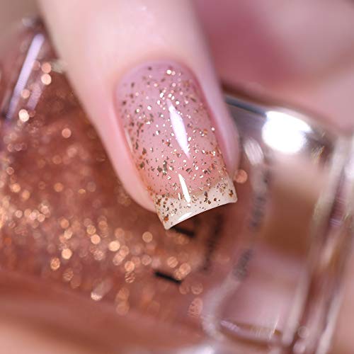 Image of ILNP Compass - Metallic Copper Flakie Topper Nail Polish