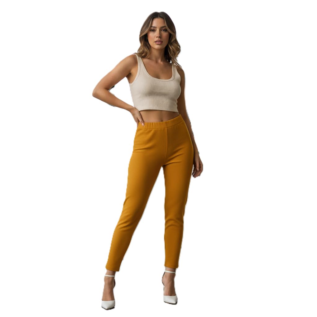 tnq Women's Winter Woolen Warm Leggings Free to Plus Size (Mustard, Free Size)-picture-34