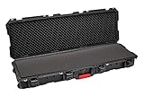 47” Gun Case with Wheels - Long Lockable and Airline Approved Hard Case - Waterproof & Crushproof...