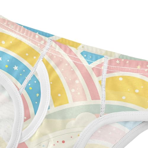 KLL Seamless Pattern with Rainbow Baby Boys Pure Cotton Nighttime Underwear Breathable Children Panties4