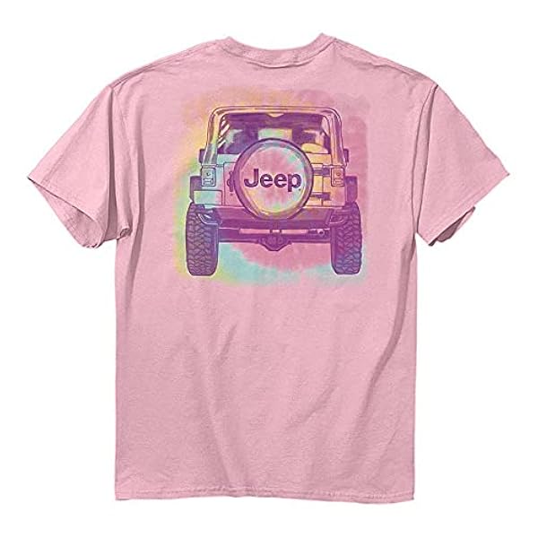 Jeep Wrangler Pink Tie Dye Camiseta