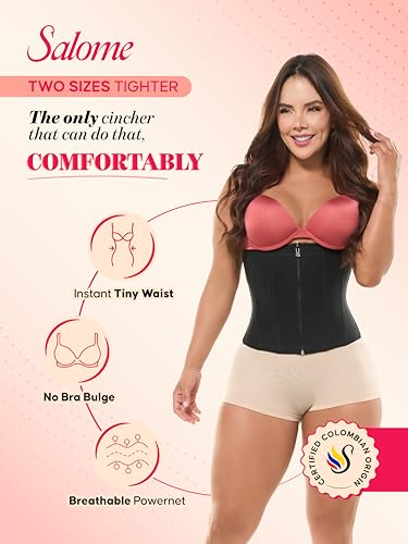 Image of Salome Colombian Waist Cincher Fajas Colombianas Moldeadoras | Underbust Corset Waist Trainer for Women | Faja Corset