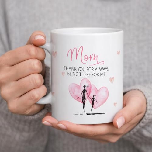 Image of TIED RIBBONS Gift for Mom, Birthday Gift for Mom Women Wife Mother in Law Mummy (Printed Coffee Mug with Artificial Crochet Flower Bouquet & Greeting Card) - Anniversary Birthday Gift Set, 325 ML